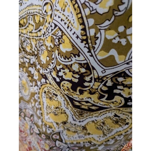 Carolina Belle Montreal Blouse Women's sz 2X Floral Boho Flounce Chiffon Multi - Picture 8 of 16